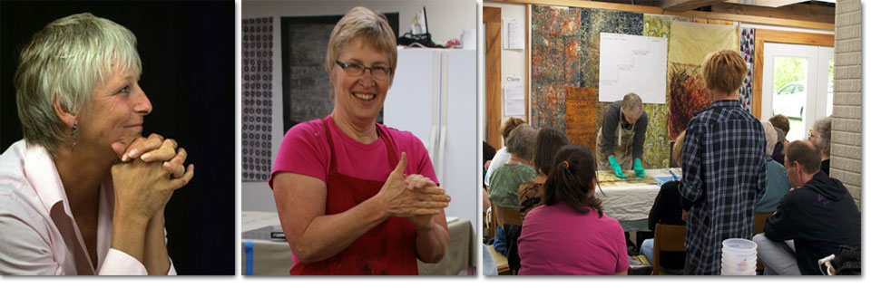 Claire Benn & Leslie Morgan surface design workshops