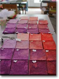 hand dyed fabric textiles