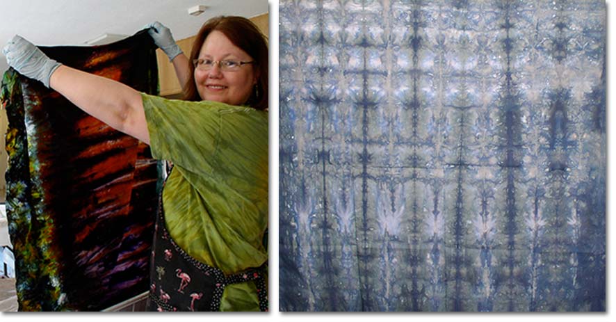 Carol Soderlund | Color Mixing for Dyers | Hand dyed Fabric Dyeing classes