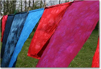 hand dyed fabric