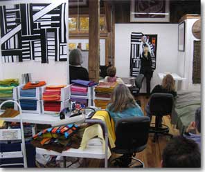 Strip piecing & restructuring art quilt class