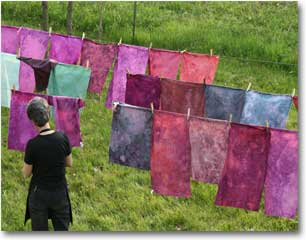 hand dyed fabric 