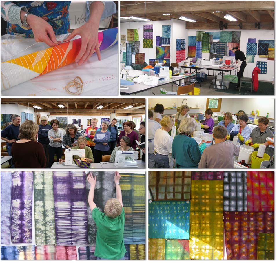 surace design Jan Myers-Newbury shibori fabric dyeing hand dye fabric textile
