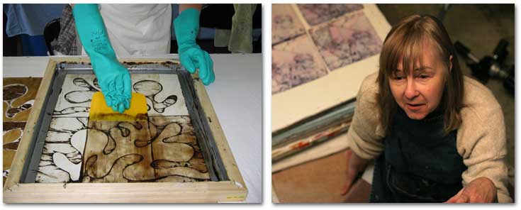 Kerr Grabowski | Deconstructed Screen Printing | Mono Printing workshop
