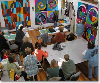 Contemporary art quilt class