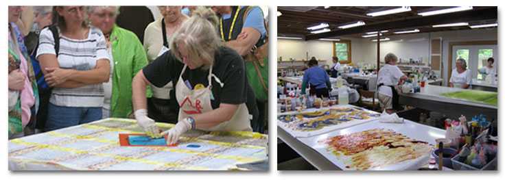 Shelley Baird | Surface design/screenprinting/monoprinting with thermofax workshop