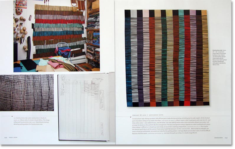 Nancy Crow book - example pages