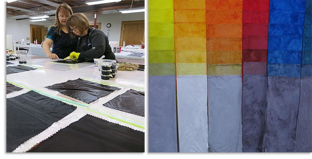 Carol Soderlund fabric dyeing workshops