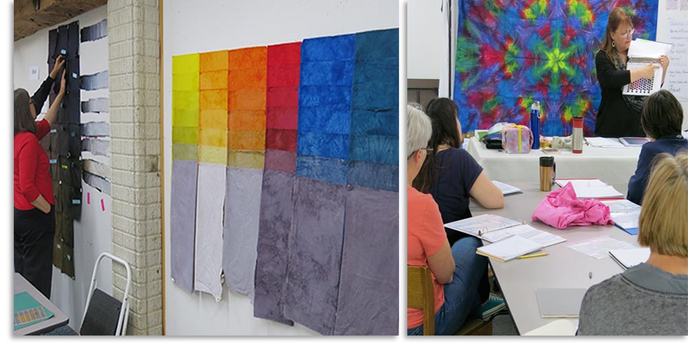 Carol Soderlund fabric dyeing workshops