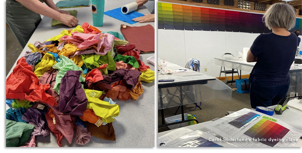 Carol Soderlund fabric dyeing workshops