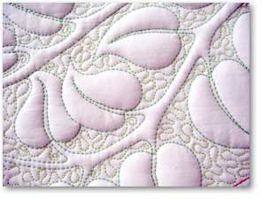 curved piece free motion quilting
