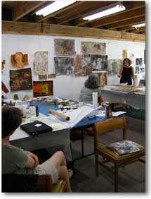 Fran Skiles collage workshop