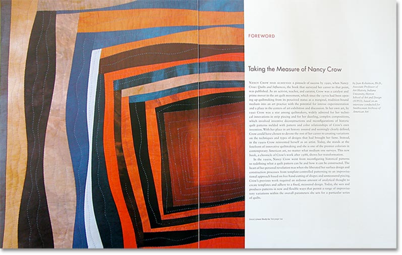 Nancy Crow book - foreword pages